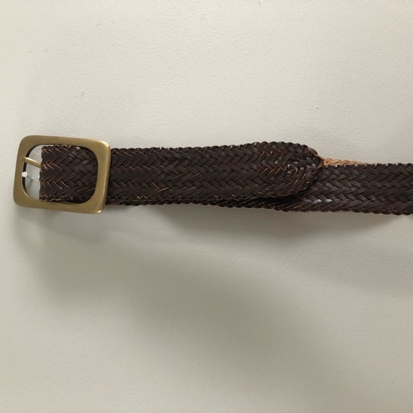 Genuine Leather 1x Boho Big buckle Maroon Belt - Picture 1 of 5